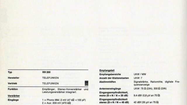 Telefunken_RR-200-Daten